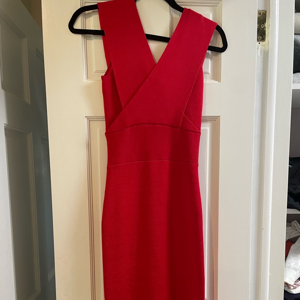 Red sexy cocktail dress